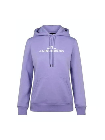 Alpha Logo Print Hoodie Sweet Lavender - J.LINDEBERG - BALAAN 1