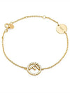 FF Logo Chain Bracelet Gold - FENDI - BALAAN 4