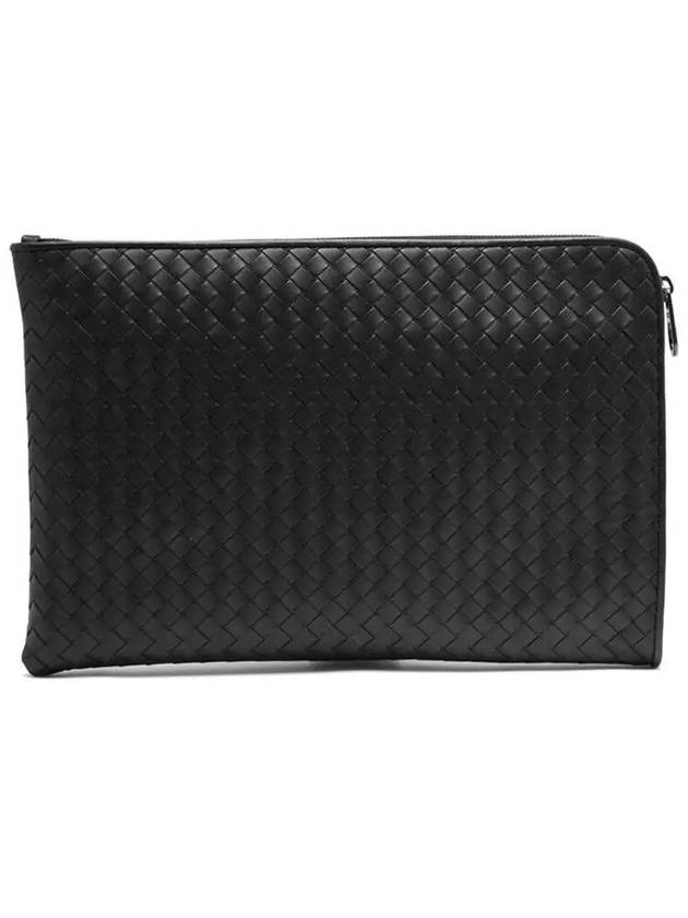 Weaving Document Clutch Bag 224052 V4651 1000 Other 1010256 - BOTTEGA VENETA - BALAAN 1