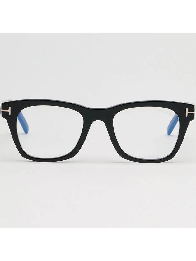 Blue light blocking glasses frame TF5886B 001 square horn rim black - TOM FORD - BALAAN 3