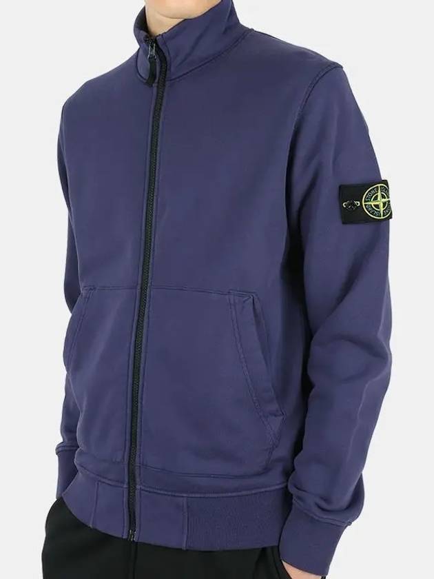 Waffen Patch Cotton Fleece Track Jacket Royal Blue - STONE ISLAND - BALAAN 2