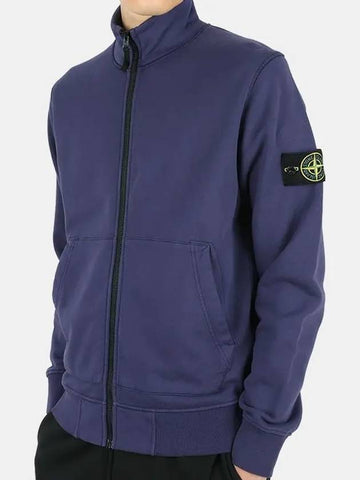 Waffen Patch Cotton Fleece Track Jacket Royal Blue - STONE ISLAND - BALAAN 1