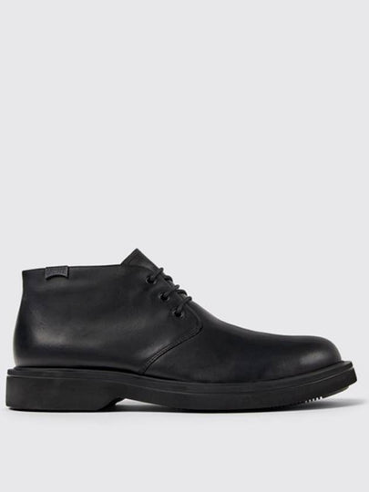 Norman Lace-Up Leather Ankle Boots Black - CAMPER - BALAAN 2