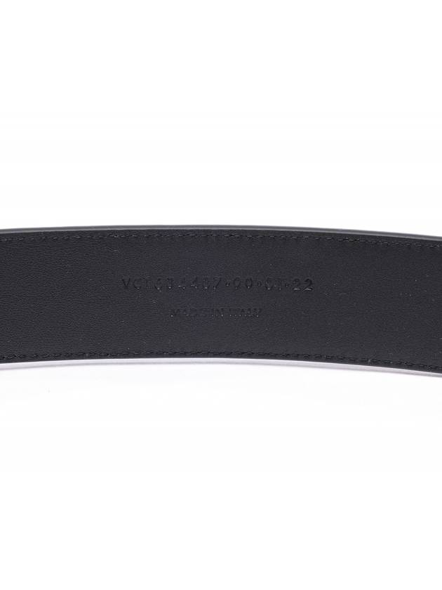 Men's Monogram Grain Leather Belt Gold - SAINT LAURENT - BALAAN 7