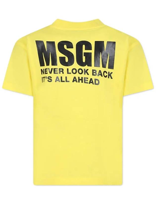 Kids Women s Back Logo Printing T Shirt S4MSJUTH005 020 - MSGM - BALAAN 1