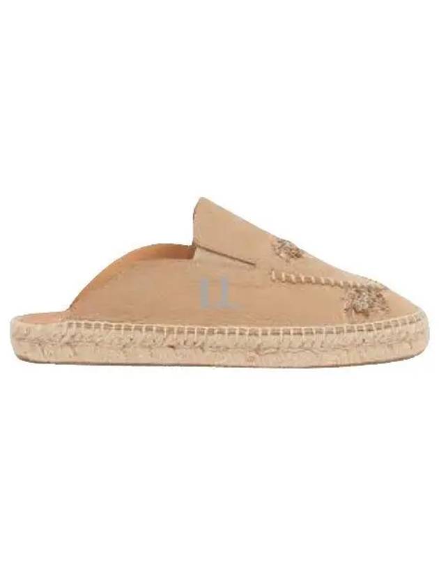 Women's Embroidered Espadrille Mules Chamois - MAISON MARGIELA - BALAAN 2