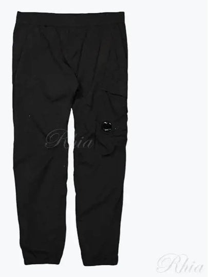 Lens Wappen Technical Cargo Track Pants Black - CP COMPANY - BALAAN 2