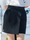 Skirt Shorts Padded Wrap Mini Skirt Black MCFW23SK 5BK - MACKY - BALAAN 1