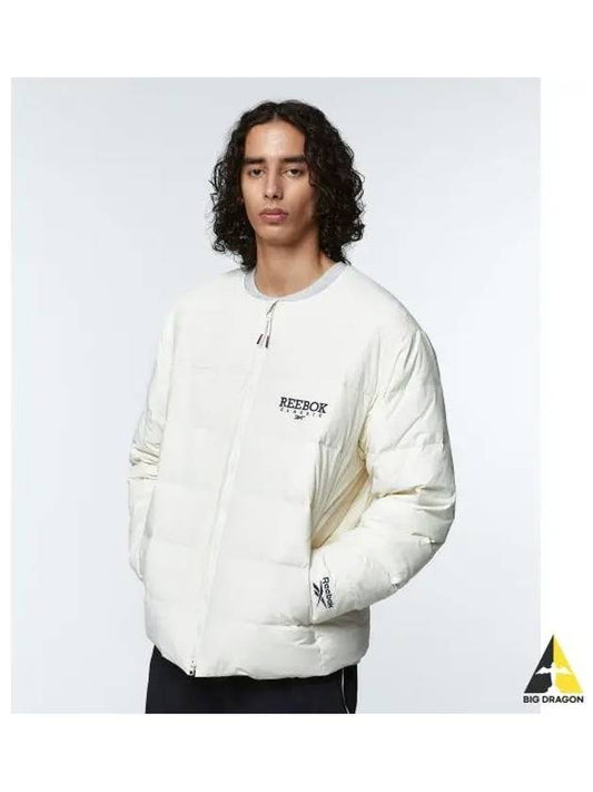 Legacy collarless lightweight down jacket ivory - REEBOK - BALAAN 1