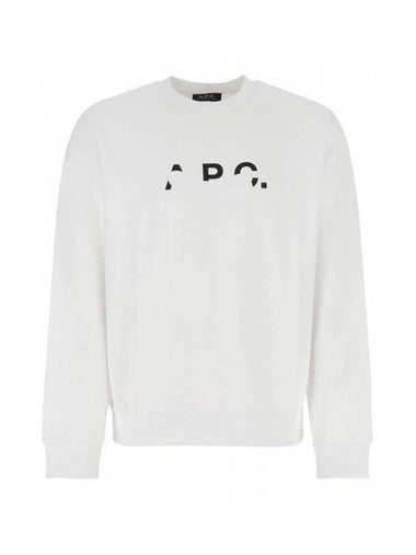 Logo Paint Sweatshirt White - A.P.C. - BALAAN 1