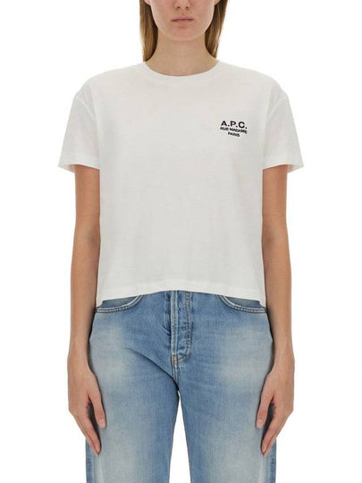 Boxy Rue Madame Short Sleeve T-Shirt White - A.P.C. - BALAAN 2