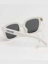 Eyewear Square Acetate Sunglasses White Grey - CELINE - BALAAN 5