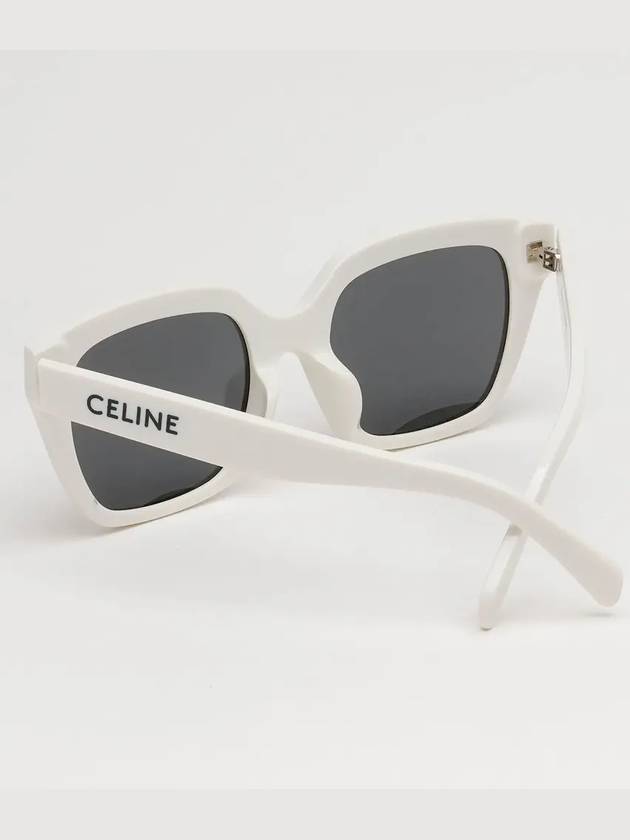 Eyewear Square Acetate Sunglasses White Grey - CELINE - BALAAN 5