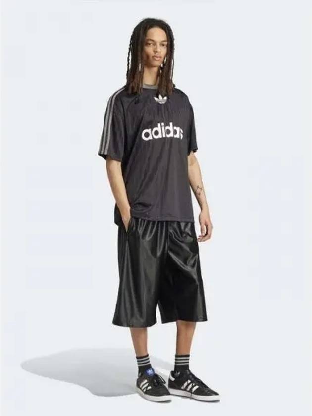 Oversized Polyester Shorts Black - ADIDAS - BALAAN 2