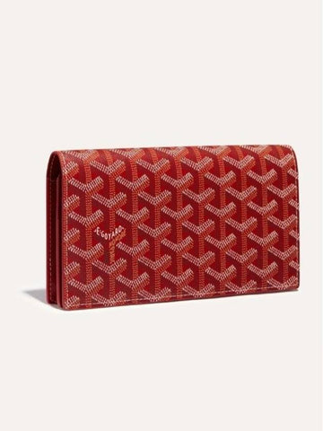 Richelieu Long Wallet Red Men Women - GOYARD - BALAAN 1