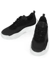 Gumboy Banshee Leather Low Top Sneakers Black - VALENTINO - BALAAN 4