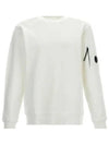 Diagonal Raised Fleece Lens Sweatshirt White - CP COMPANY - BALAAN 2