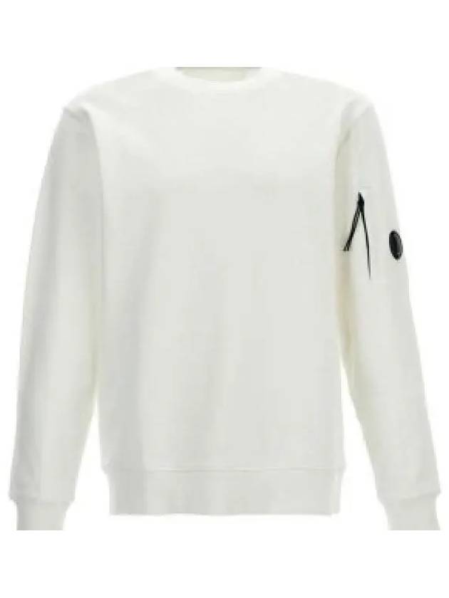 Diagonal Raised Fleece Lens Sweatshirt White - CP COMPANY - BALAAN 2