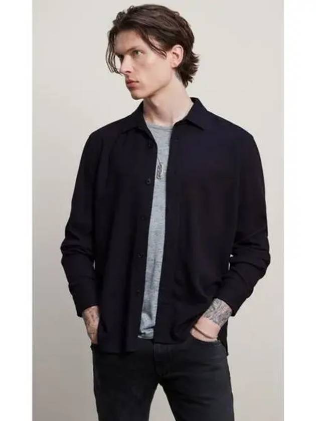 Overshirt Top Straight Hem W718X3 423 Natural Black 270961 - JOHN VARVATOS - BALAAN 1