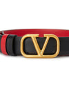 V Logo Signature Women s Double Sided Belt T0S12ZFR 0SM - VALENTINO - BALAAN 6