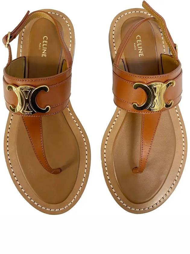 Lympia Triomphe Sandals Brown - CELINE - BALAAN 5