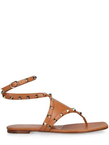 Women's Flat Sandals Brown - VALENTINO - BALAAN 1