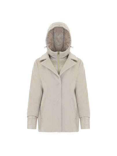 Layered Hooded Zip-Up Padding Chantilly - HERNO - BALAAN 2