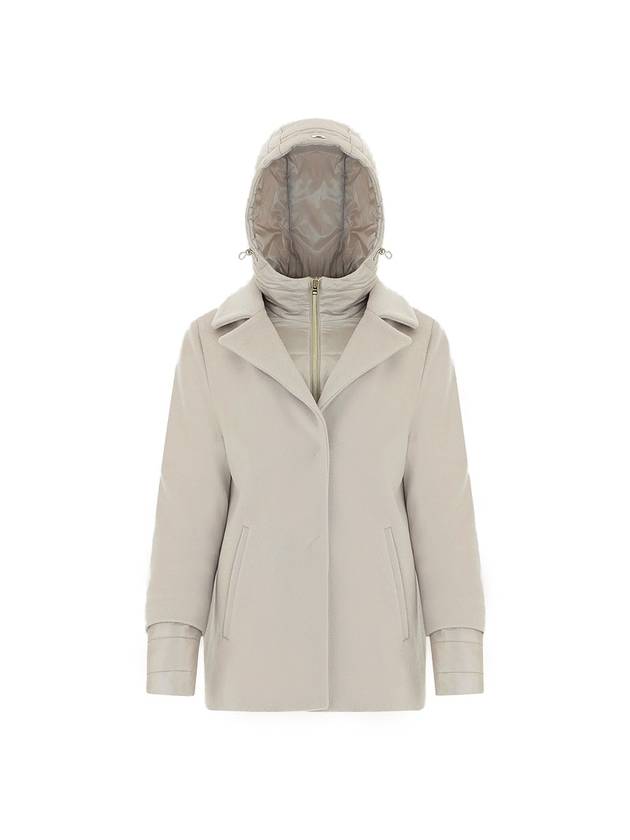 Layered Hooded Zip-Up Padding Chantilly - HERNO - BALAAN 2