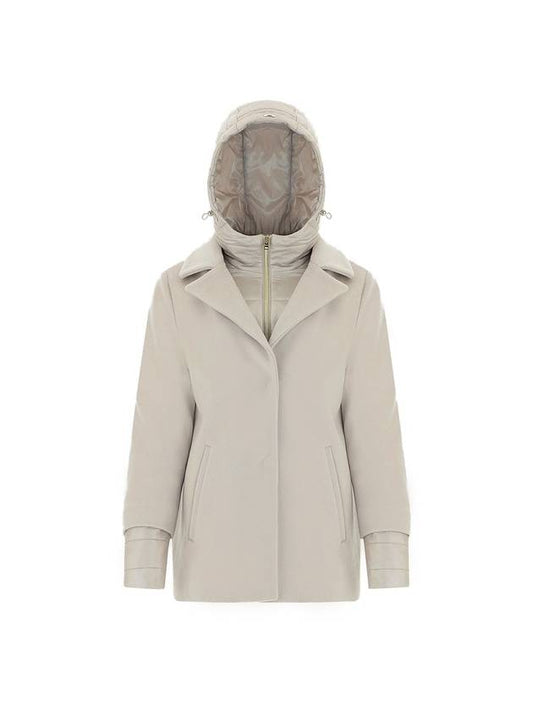 Layered Hooded Zip-Up Padding Chantilly - HERNO - BALAAN 2