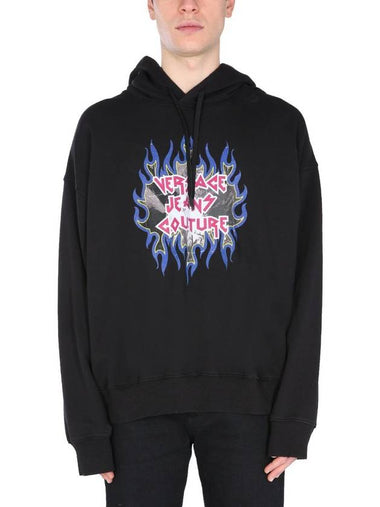 Versace Jeans Couture Sweatshirt With Rock Logo - VERSACE - BALAAN 1