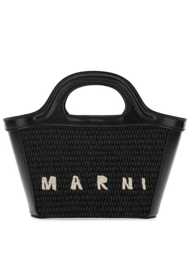 Rattan Micro Tropicalia Cross Bag Black - MARNI - BALAAN 2