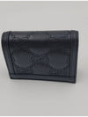 GG Matelasse Case Leather Card Wallet Black - GUCCI - BALAAN 4