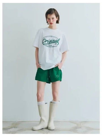 NYLON BANDING SHORTS GREEN - BENSIMON - BALAAN 1