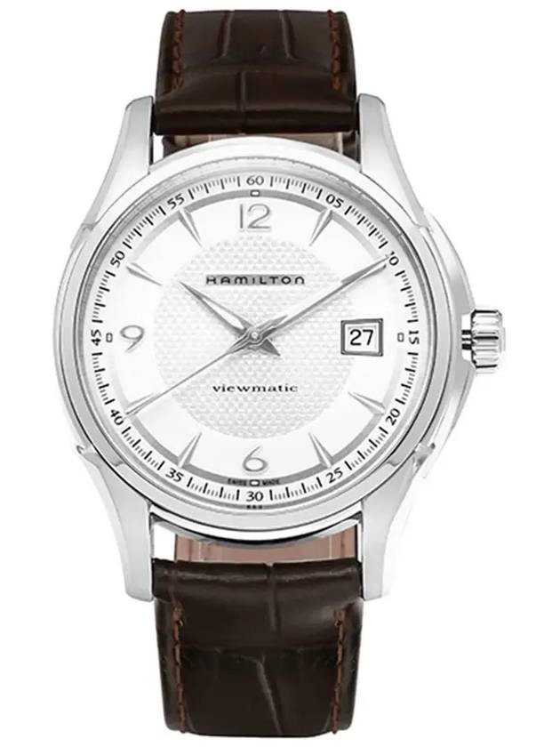 Jazzmaster Viewmatic Leather Watch White - HAMILTON - BALAAN 5