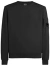 Light Fleece Sweatshirt Black - CP COMPANY - BALAAN 2