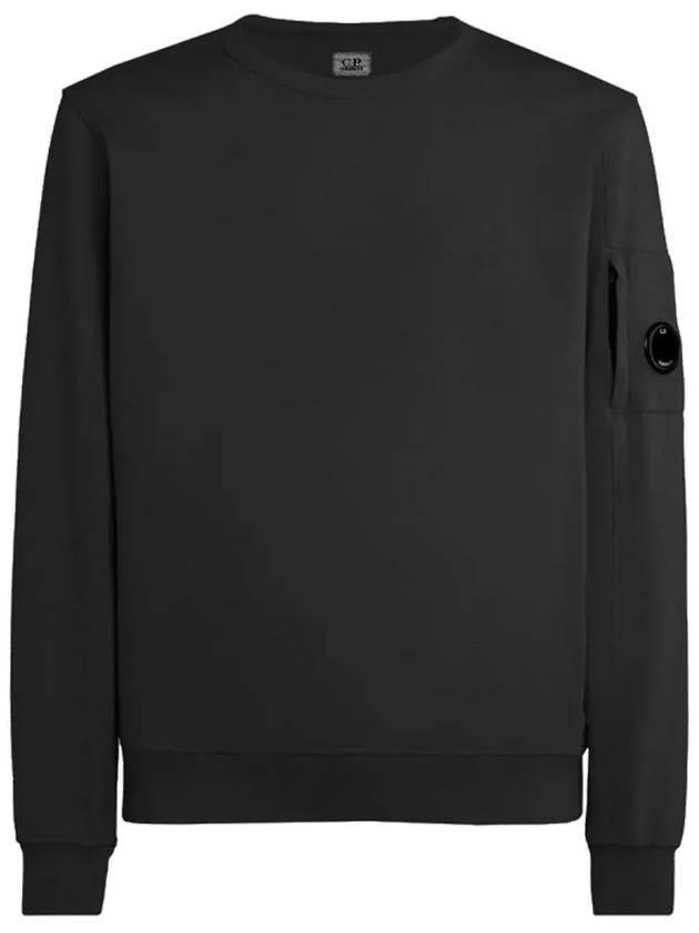 Light Fleece Sweatshirt Black - CP COMPANY - BALAAN 2