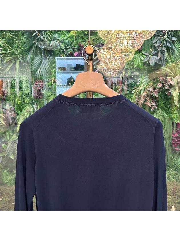 Wool Cashmere Knit Top Navy - BRUNELLO CUCINELLI - BALAAN 6