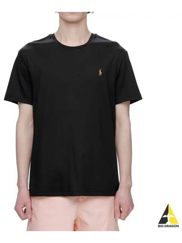 Custom Slim Soft Cotton Tee Black - POLO RALPH LAUREN - BALAAN 1