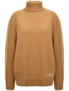 Logo Knitted Wool Turtleneck Camel - A.P.C. - BALAAN 2