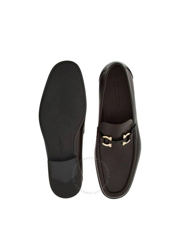 Ferragamo Brown Gancini Ornament Moccasin, Size 5.5 - SALVATORE FERRAGAMO - BALAAN 3