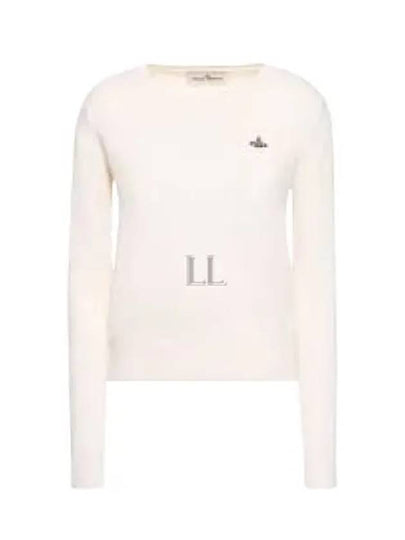 ORB Embroid Logo Knit Top Cream - VIVIENNE WESTWOOD - BALAAN 2