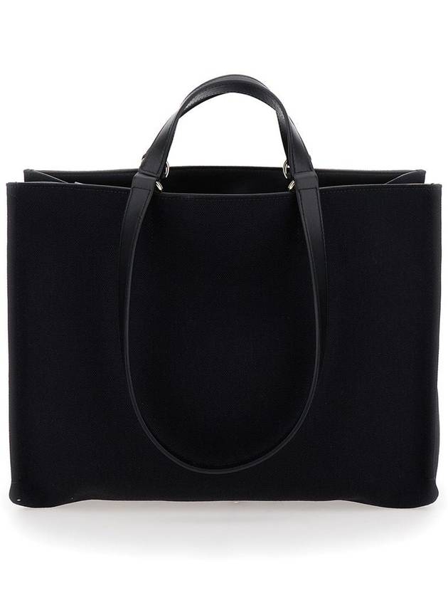 Logo Tote Bag Black - SALVATORE FERRAGAMO - BALAAN 3