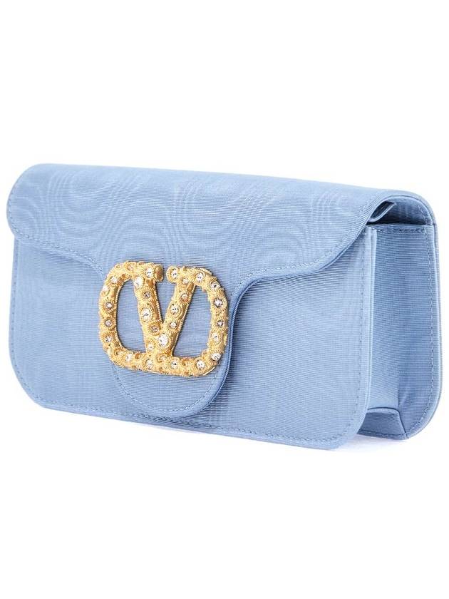 locÃ² clutch in moire fabric - VALENTINO - BALAAN 3