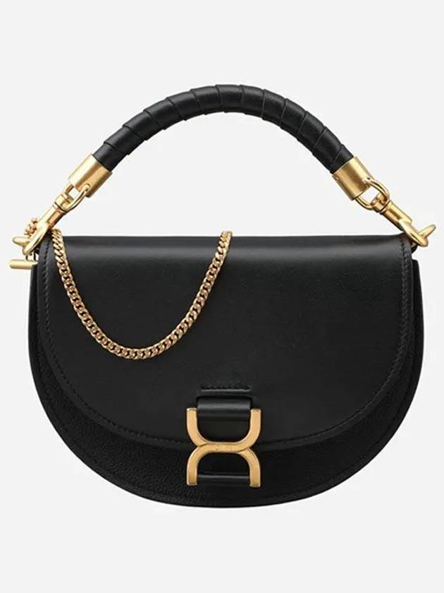 Marcie Leather Shoulder Bag Black - CHLOE - BALAAN 2