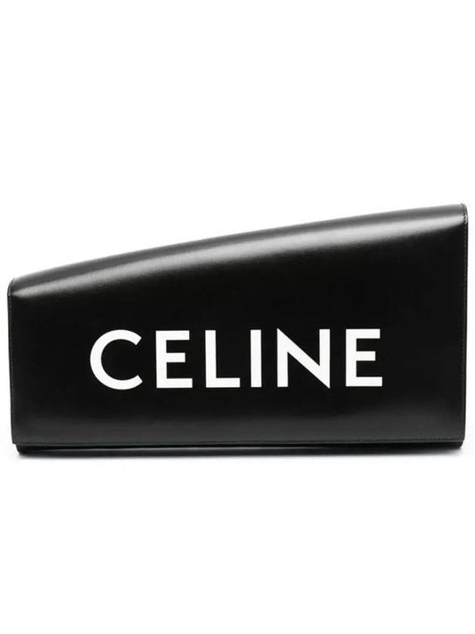 Calfskin Ashmetric Clutch Bag Black - CELINE - BALAAN 2