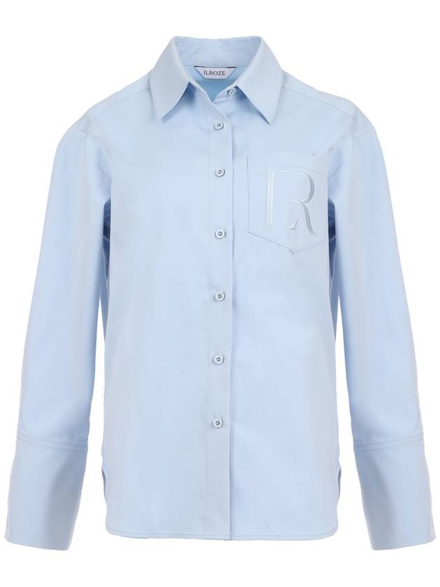 Classic R Logo Shirt BLUE - ILROZE - BALAAN 1