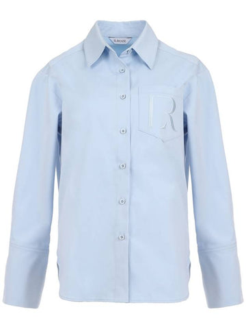 Classic R Logo Shirt BLUE - ILROZE - BALAAN 1