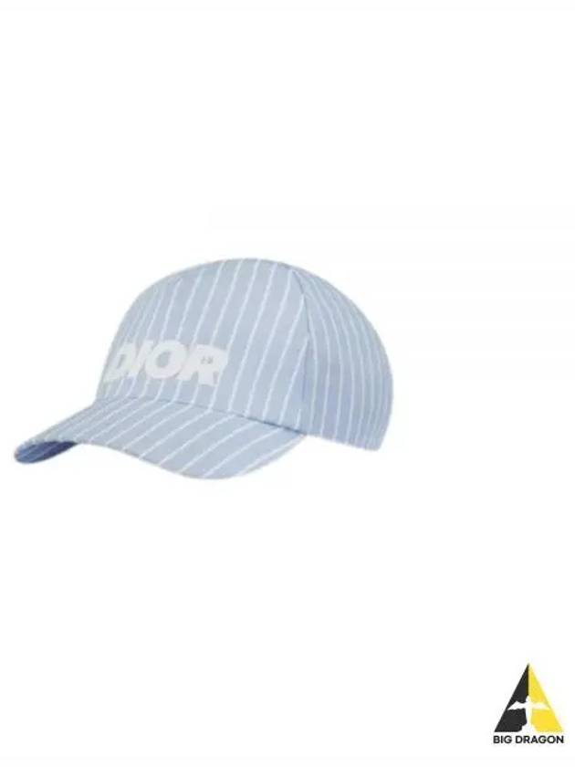 Logo Stripes Ball Cap Blue - DIOR - BALAAN 2