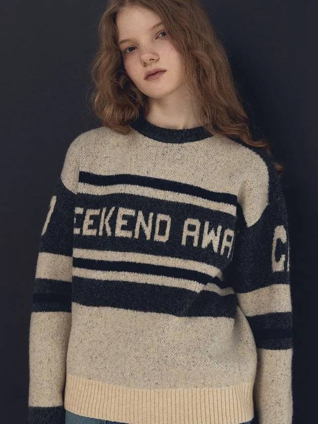 Weekend brush round knit beige - CPGN STUDIO - BALAAN 2