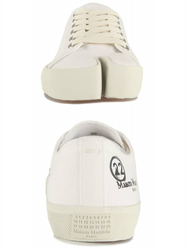 Tabi Canvas Low Top Sneakers White - MAISON MARGIELA - BALAAN 7